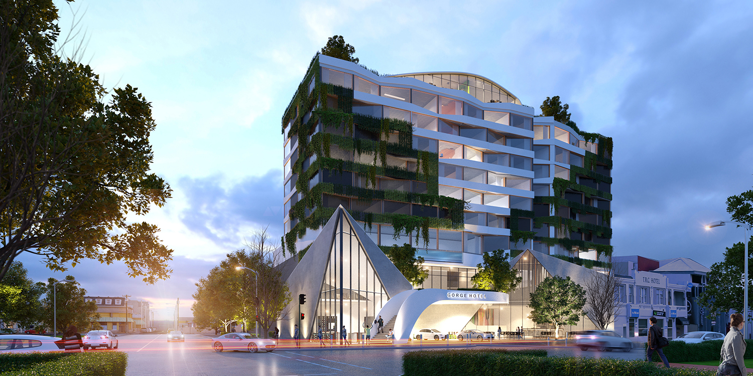 Gorge Hotel Hero Street View V2 1500 RGB 300dpi